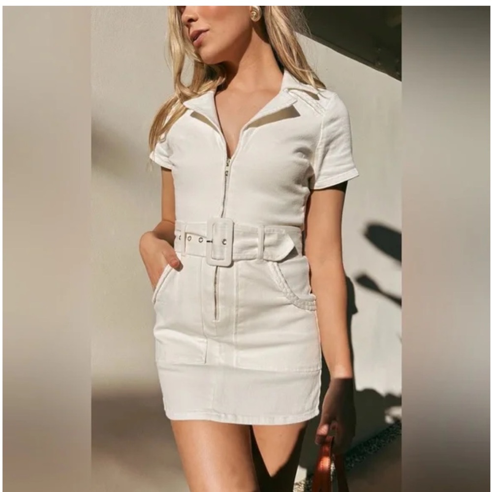 Show Me Your Mumu Outlaw Belted Denim Dress